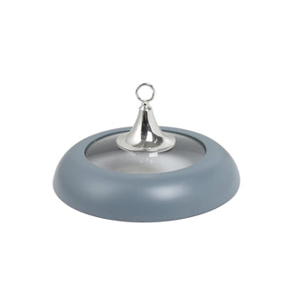 Jiwar 6-Liters Chafer – Haze Blue & Silver, Large Buffet Food Warmer for Events