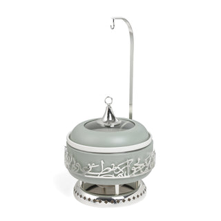 Jiwar 6-Liter Chafer Mint Green & Silver | Elegant Buffet Serveware