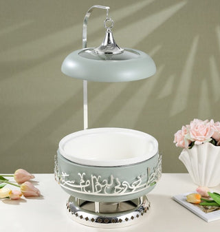 Jiwar 6-Liter Chafer Mint Green & Silver | Elegant Buffet Serveware