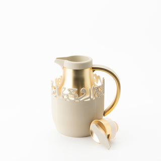 Mirral - Vacuum Flask / Thermos - White & Gold