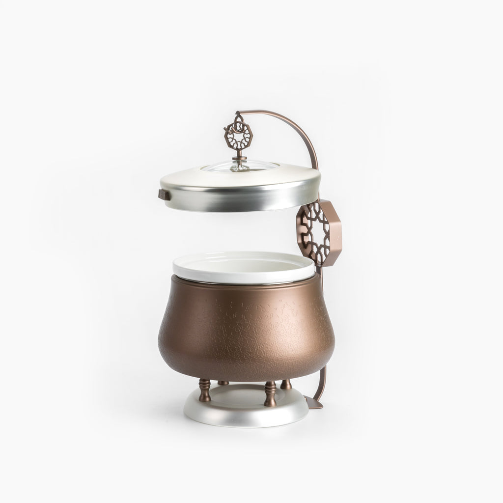 Nourhan - 2.5 Liters Chafer - Bronze & Silver