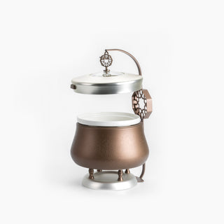 Nourhan - 2.5 Liters Chafer - Bronze & Silver