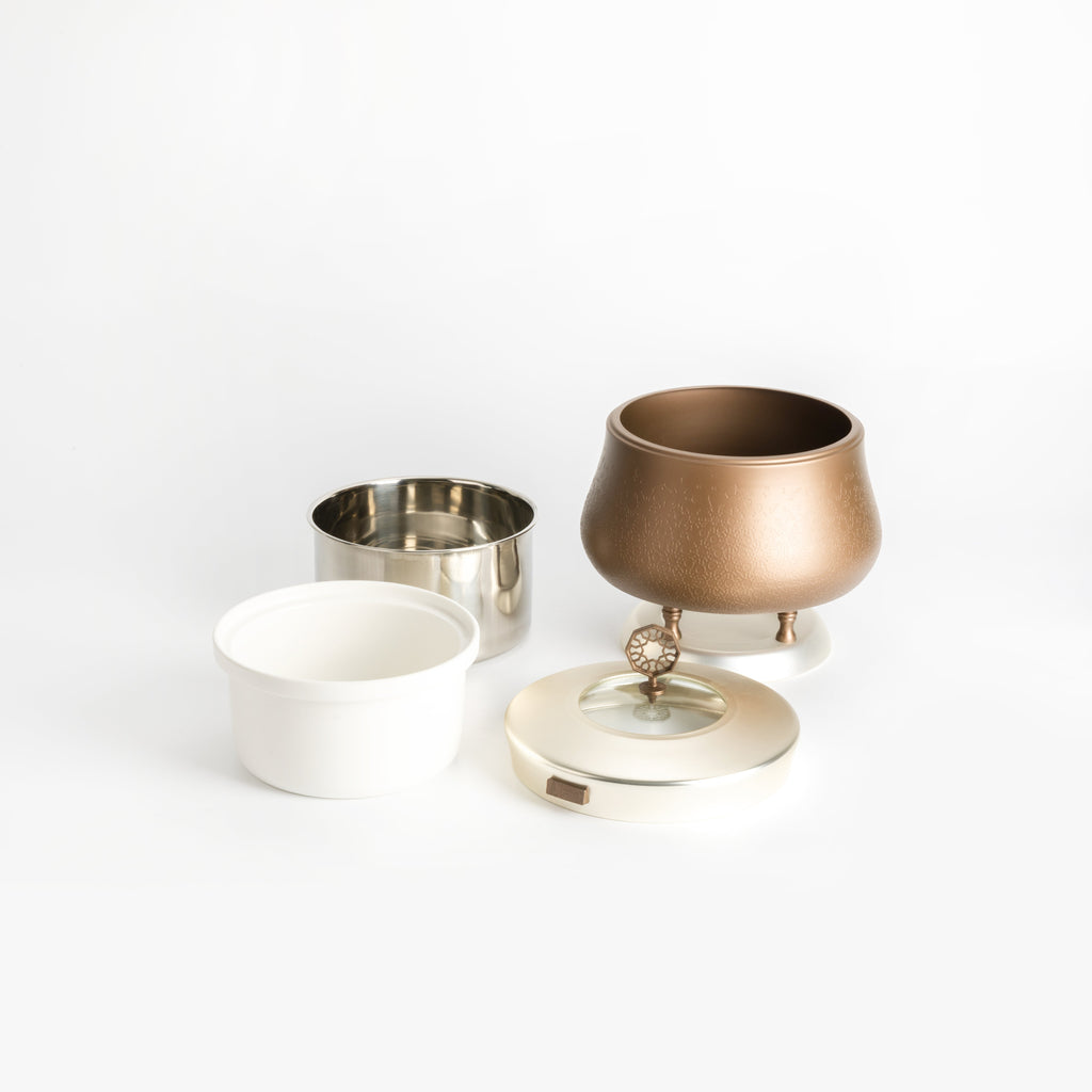 Nourhan - 2.5 Liters Chafer - Bronze & Silver