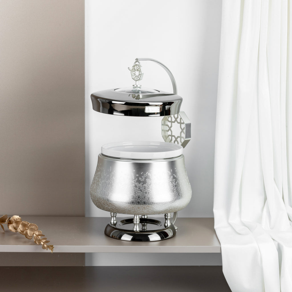 Nourhan - 2.5 Liters Chafer - Silver