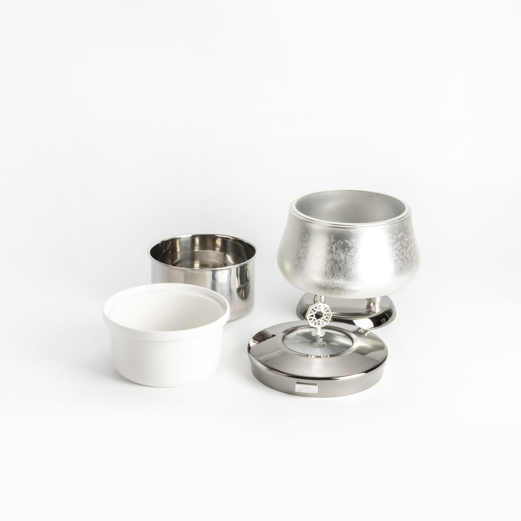 Nourhan - 2.5 Liters Chafer - Silver