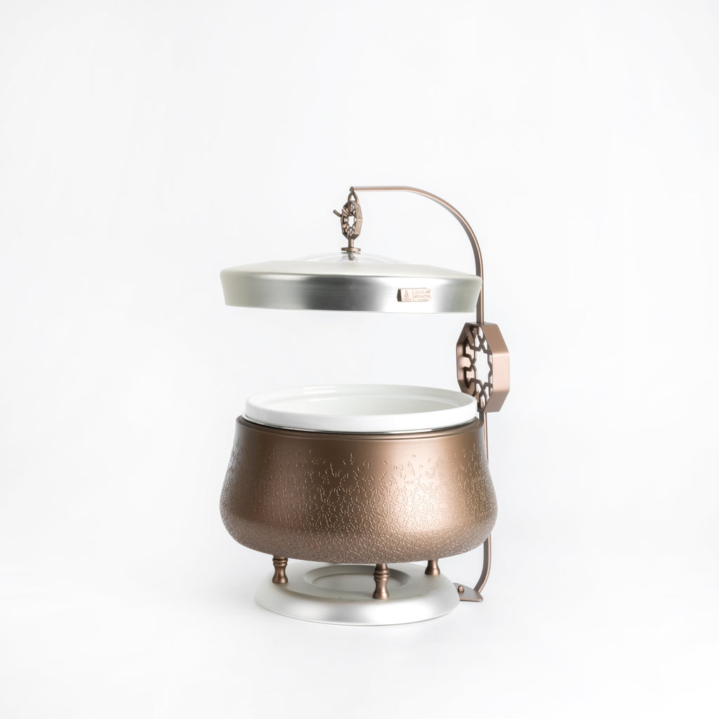 Nourhan - 4 Liters Chafer - Bronze & Silver