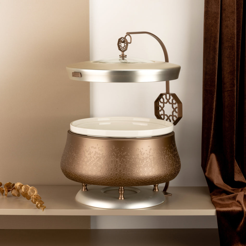 Nourhan - 6 Liters Chafer - Bronze & Silver