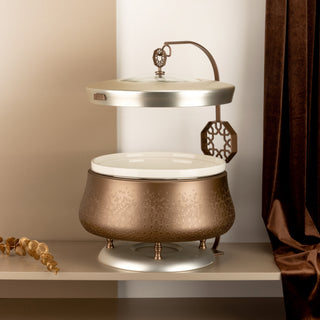 Nourhan - 4 Liters Chafer - Bronze & Silver