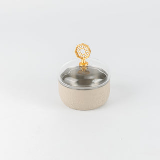 Nourhan - Tea Set (19-Pc) - Beige & Gold