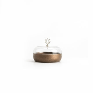 Nourhan - Medium Canister - Bronze & Silver