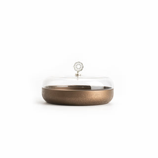 Nourhan - Large Canister - Bronze & Silver