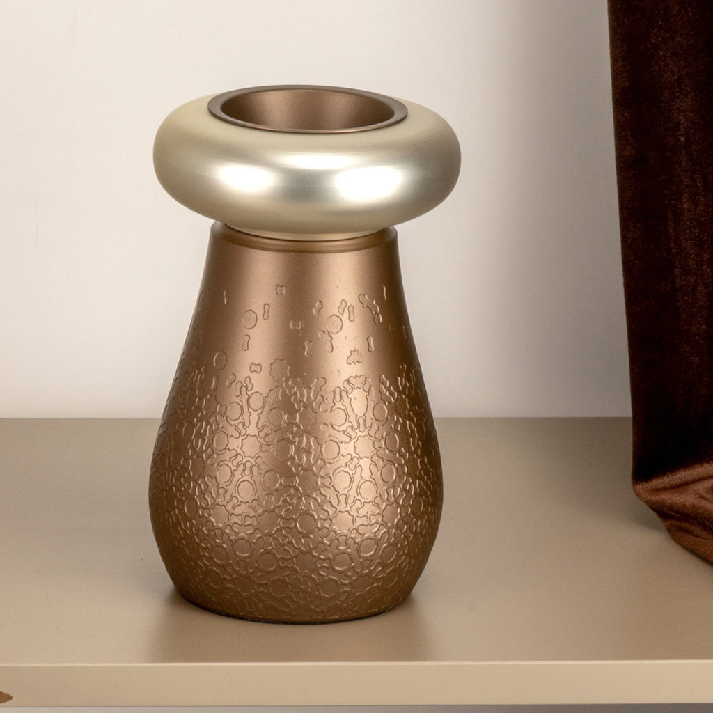 Nourhan - Incense Burner - Bronze & Silver