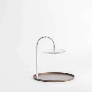 Nourhan - 2 Tier Plate - Bronze & Silver