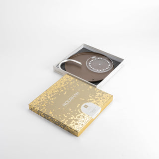 Nourhan - 2 Tier Plate - Bronze & Silver