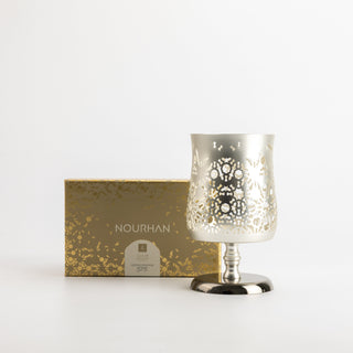 Nourhan - Medium Candle Holder - Silver
