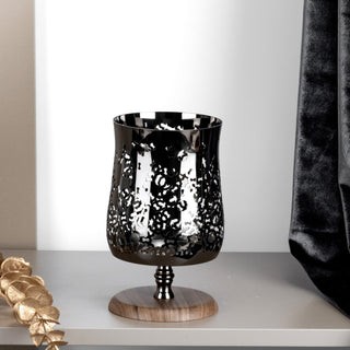 Nourhan - Large Candle Holder - Black Walnut