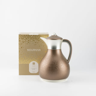 Nourhan - Vacuum Flask/Thermos - Bronze & Silver
