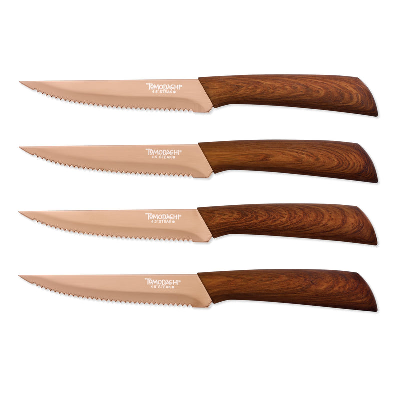 Hampton Forge Raintree Steak Knives, Set of 4, plastic/stainless-steel