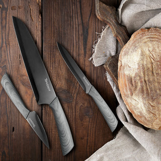 Hampton Forge Raintree Ash 3-Piece Cutlery Set, plastic/stainless-steel (view 2)
