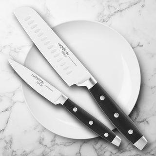 Hampton Forge Continental 15-Piece Cutlery Block Set, stainless steel/wood/abs (view 3)