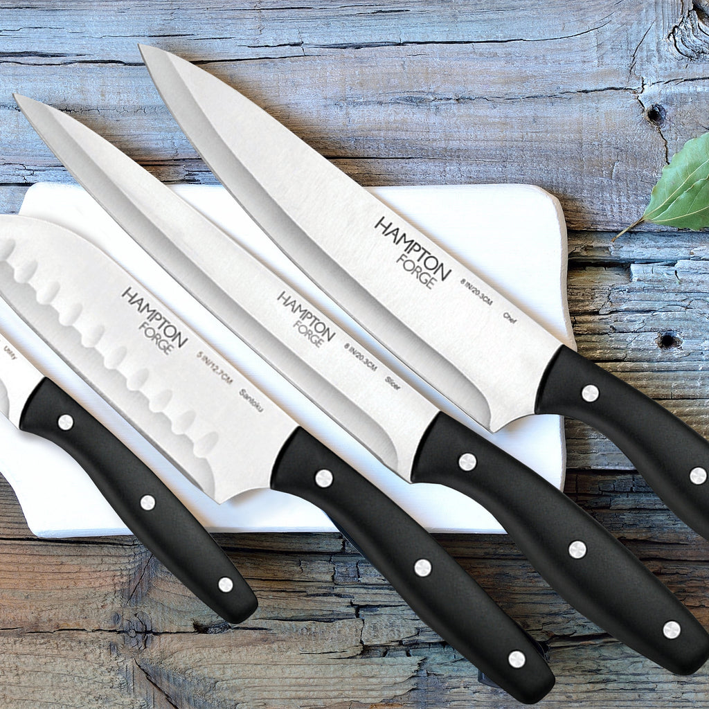 Hampton Forge Rochester 15-Piece Cutlery Block Set, wood/acacia/stainless (view 2)