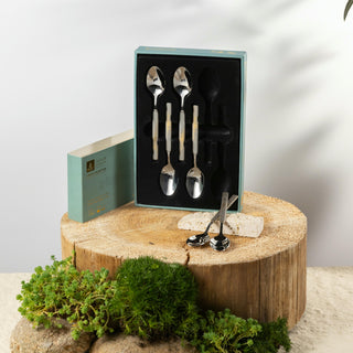 Liqa’a - 6pc Teaspoon Set - Silver & Gold