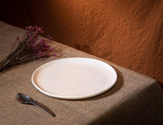HAAND Hestia Dinner Coupe Plate – Handcrafted Porcelain Dinner Plate