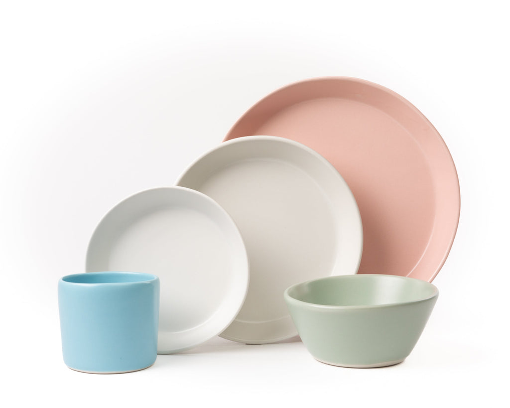 HAAND Skali 5-Piece Dinner Setting – Handcrafted Porcelain Dinnerware Set