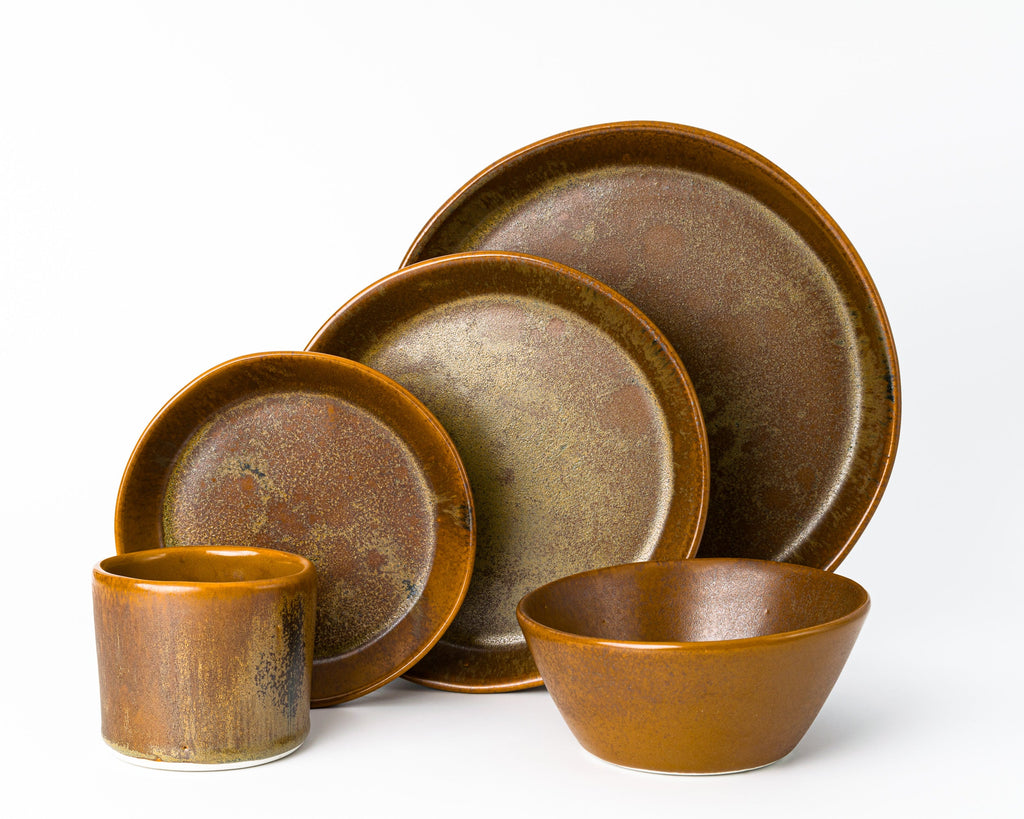 HAAND Skali 5-Piece Dinner Setting – Handcrafted Porcelain Dinnerware Set