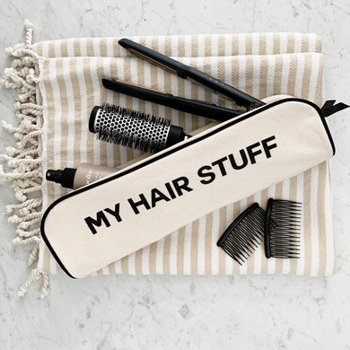 Hair Stuff Travel Case – Cream