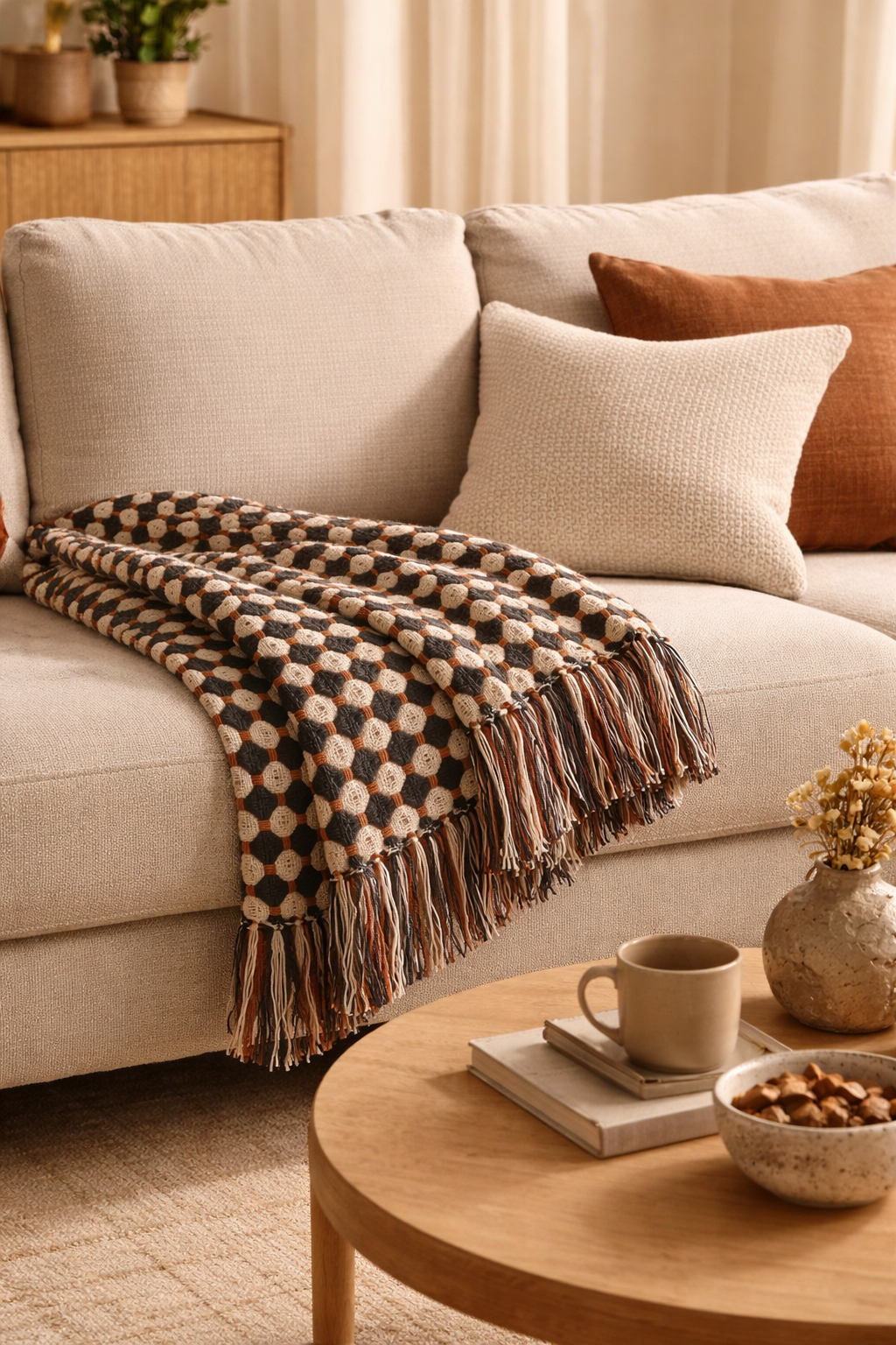 Hampton Handloom Cotton Throw Blanket