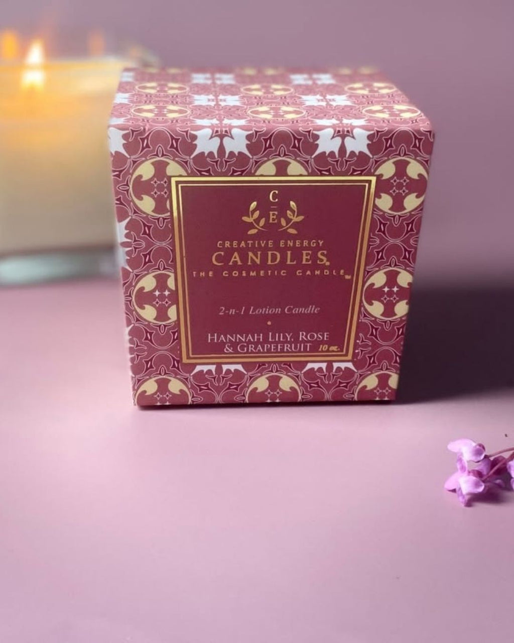 Hannah Lily, Rose & Grapefruit Soy Lotion Candle – Floral Citrus Blend