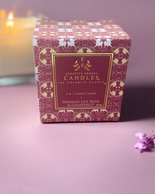 Hannah Lily, Rose & Grapefruit Soy Lotion Candle – Floral Citrus Blend