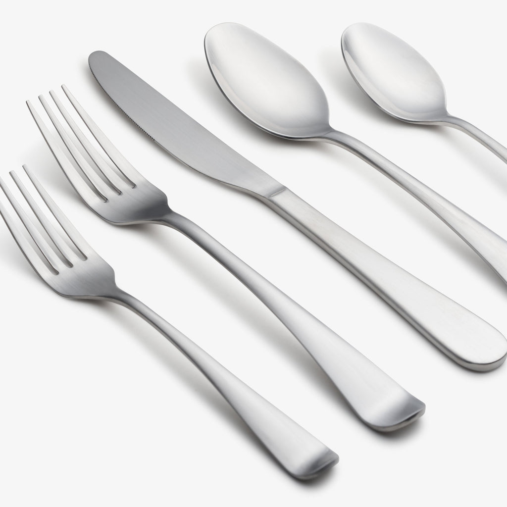 Cambridge Rhiannon Satin 20-Piece Flatware Set, 18/0 stainless steel (view 2)