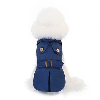 British Style Pet Jacket – Thick Winter Coat for Small Dogs & Cats