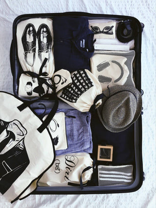 Men's Shoe Bag – Cream