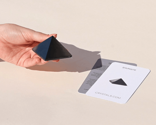 Shungite Pyramid – EMF Shielding & Energy Protection