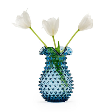 Hobnail Glass Vase in Midnight Blue – Petal