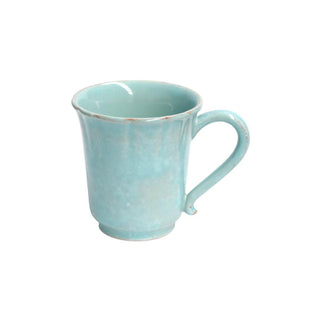 COSTA NOVA – Casafina Impressions Mug 12 oz., White / Robin’s Egg Blue – Ceramic Coffee Mug