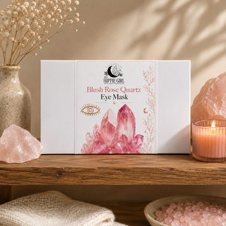 Blush Rose Quartz Eye Mask – Cooling Crystal Spa Ritual