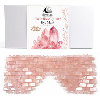 Blush Rose Quartz Eye Mask – Cooling Crystal Spa Ritual