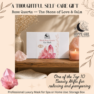 Blush Rose Quartz Eye Mask – Cooling Crystal Spa Ritual