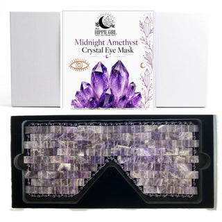 Midnight Amethyst Crystal Eye Mask – Cooling Gemstone Spa Ritual