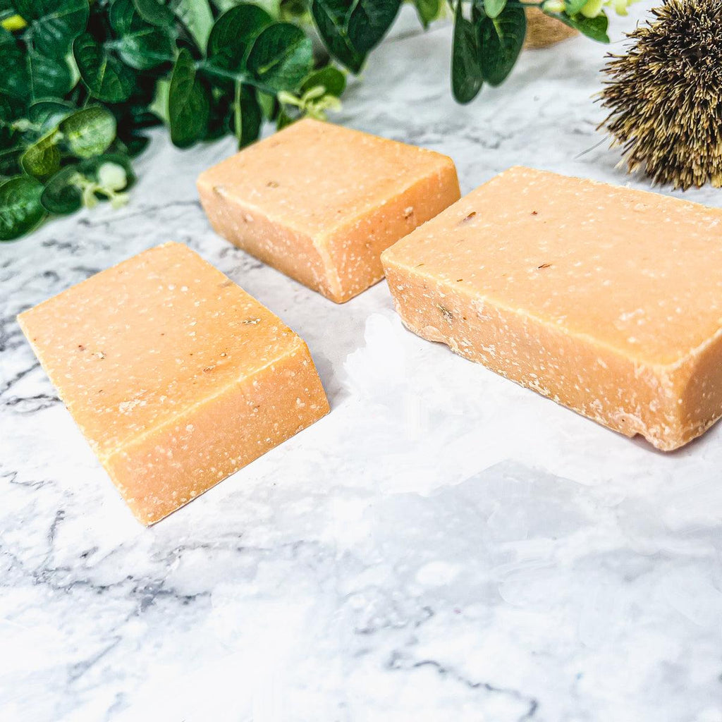 Peach Tea Scrub Soap Bar – Exfoliating Citrus & White Tea Cold Process (4.5–4.9 oz)