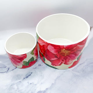 Rose Floral Ceramic Cachepots – Rose Marie & Rose Bud Styles