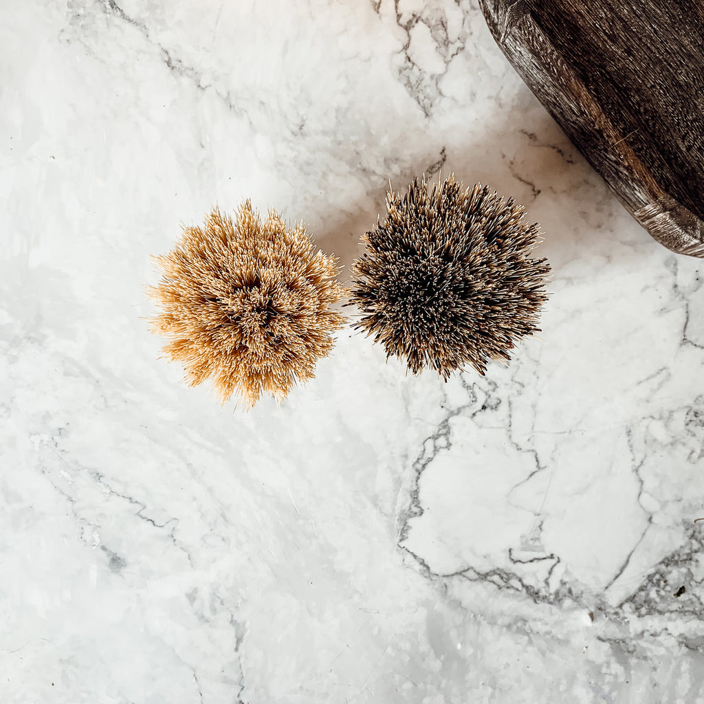 Natural Sisal Cleaning Brush – Beech Wood Eco-Friendly Kitchen Scrubber