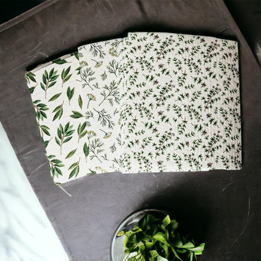 Herb Garden Biodegradable Kitchen Cloth – Eco-Friendly Multipurpose Cleaning Cloth