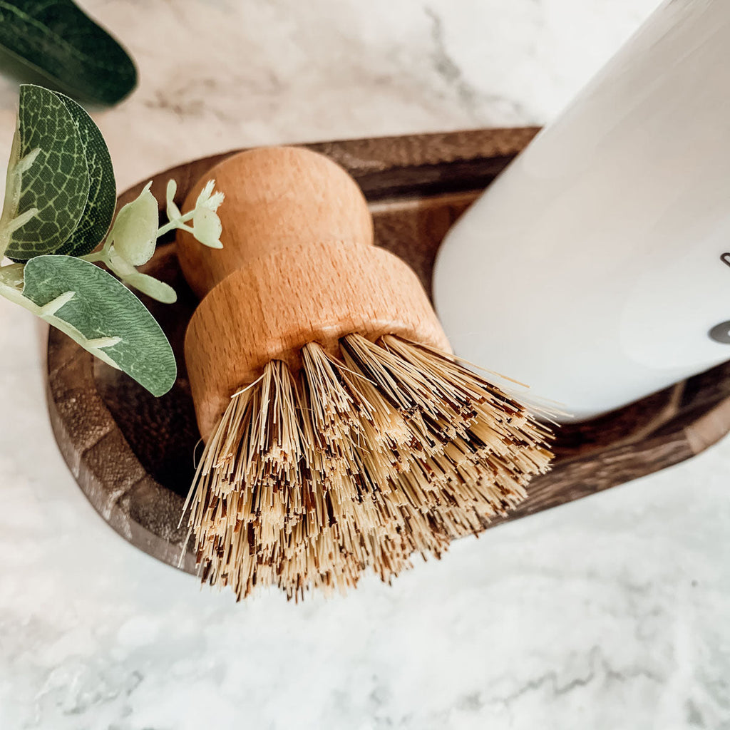 Natural Sisal Cleaning Brush – Beech Wood Eco-Friendly Kitchen Scrubber