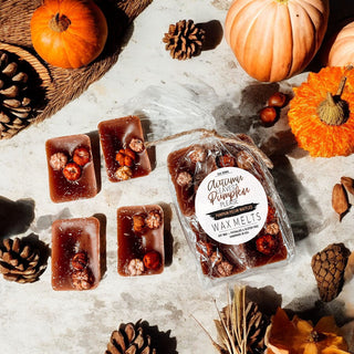 Natural XL Pumpkin Pecan Waffles Wax Melts – Handcrafted Bakery Fragrance (4 Cubes)