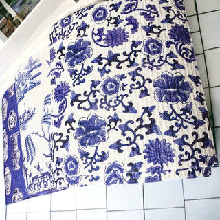 Chinoiserie Biodegradable Kitchen Cloth – Eco-Friendly Multipurpose Cleaning Cloth